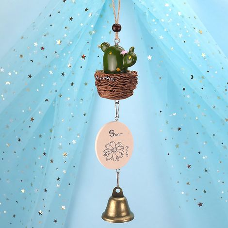 Clochette À Vent - Maison D'Arbre En Résine - Décoration Intérieure Et Extérieure - Pour Chambre D'Enfant Ou Salle De Classe - 1 Pièce (1/2)
