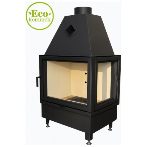 Insert de cheminée Kominek 10KW 135cm x 71cm (1/2)