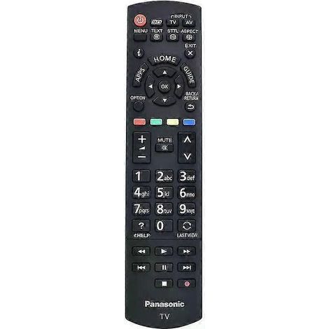 Télécommande d'origine Panasonic N2QAYB000829 pour les modèles TXL42ET60 et TXP50STW60 (1/4)