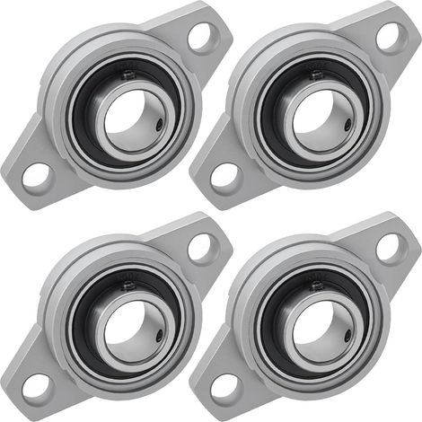 Cuatro cojinetes de brida tipo diamante (20 mm de diámetro interior) (1/4)