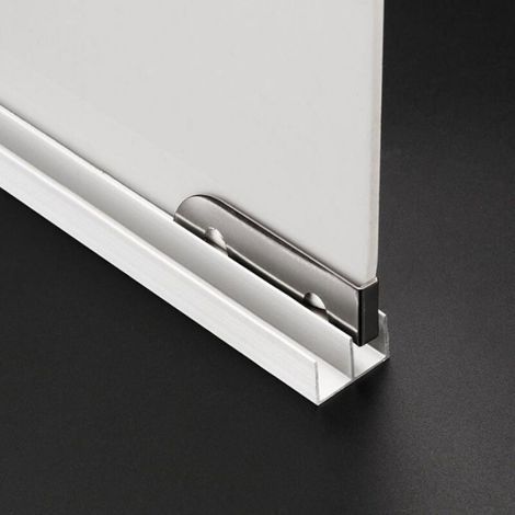 Rouleau porte coulissante - - 60×15 mm - Double roues - Acier inoxydable - pour verre 5 mm (1/4)