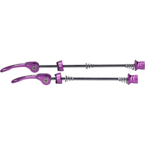 ZTTO 2 pièces Attaches Rapides pour VTT et Vélo de Route - Accessoire Avant Arrière Violet (1/5)