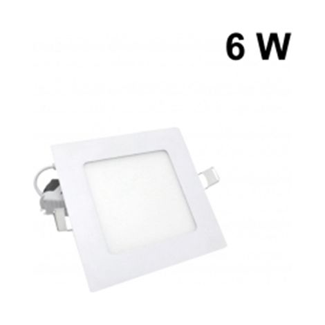 Faretto Led incasso Slim quadrato 6w Luce Fredda 6500k 220v Controsoffitto