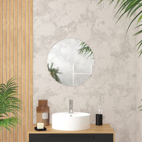 Miroir Salle de Bain Rond - Diamètre 50cm (1/4)