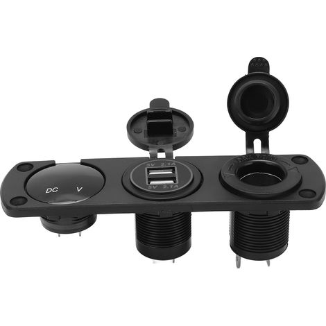 Chargeur Voiture USB Prise Allume-Cigare Double Port PD Intelligent Étanche Ignifuge Haute Température pour Camping-Car Bateau Camion (1/5)