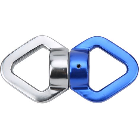 Dispositif de sécurité rotatif pour l'escalade en extérieur, balançoire rotative à 360°, accessoire de suspension pour le yoga, bleu et gris. (1/5)