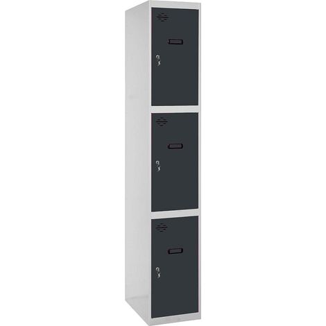 Simonrack Garderobe aus zeitgemäßem Metall in Grau 1800x300x500 mm