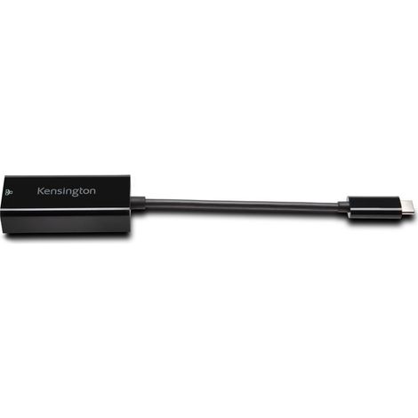 Adaptador de red Kensington USB Tipo-C A Ethernet Ca1100e Negro K33475WW (1/3)