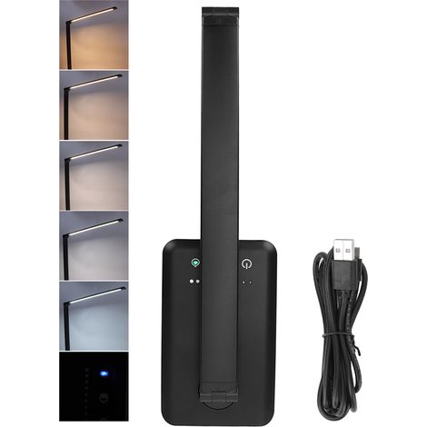 Multifunktionale LED-Schreibtischlampe, augenschonend, Tischleuchte mit USB-Kabel – für Zuhause, Wohnzimmer und Beauty (1/5)