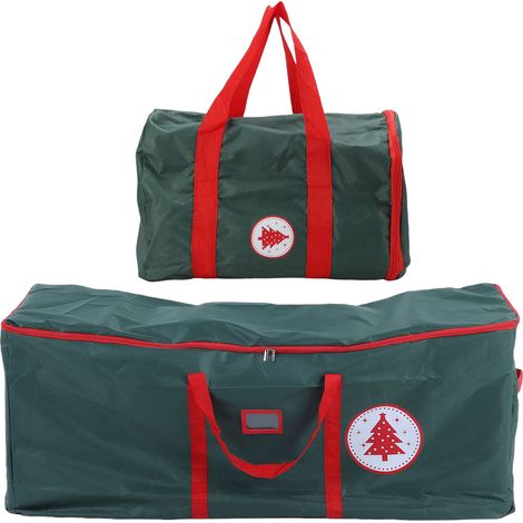 Sac de Rangement Sapin 2pcs Oxford 600D Imperméable Grand Modèle 122cm avec Poignées Renforcées pour Arbre Artificiel (1/5)