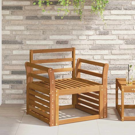 Bracciolo 2 pz Naturale 58,5 x 8 x 60 cm vidaXL