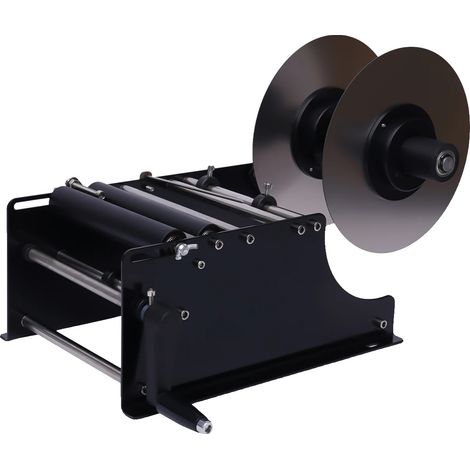 Etichettatrice manuale e regolabile per bottiglie rotonde, semiautomatica, dal design compatto. (1/5)