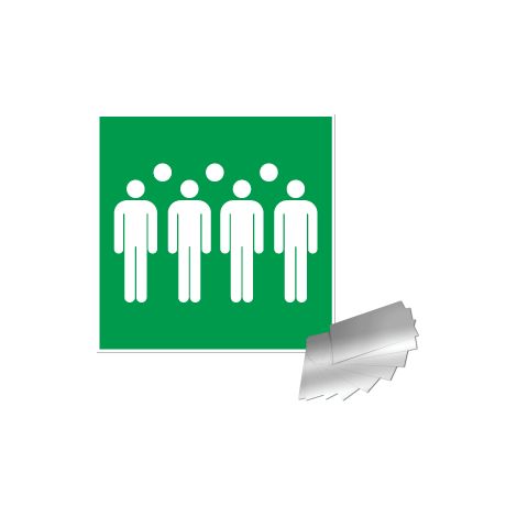 Panneau Zone de confinement - Alu 200x200mm - 4010823