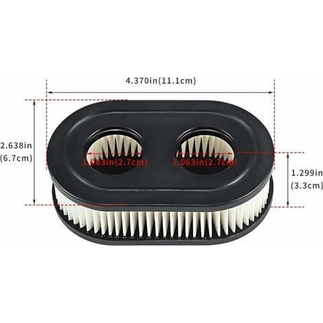 Filtre à Air Moteur Pièce de Rechange pour Tondeuse à Gazon Série 593260 4247 5432 5432K 09P702 (1/3)
