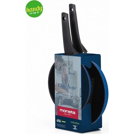Set 2 Padelle Moneta Blue Note Ø 20 cm e Ø 26 cm (1/5)