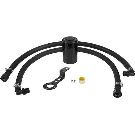 Kit séparateur air/huile avec réservoirrécupérateur d'huile en aluminium pour GMC YukonChevrolet TahoeSuburban et Silverado 1500 (2014-2018)noir. (1/4)