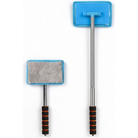 Tergivetri in acciaio inox per auto, manico in spugna morbida, blu (1/5)