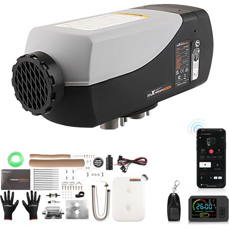 12V/24V 2000W Diesel Air Heater LCD Display App Start For Truck Caravan SUV
