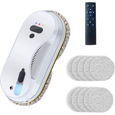 Robot nettoyeur intelligent pour fenêtres domestiques, aspirateur robot avec jet d'eau automatique, essuie-vitres électrique pour fenêtres extérieures (1/5)