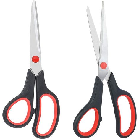 Ciseaux en revêtement de titane avec poignées confortables et multi-usages, ciseaux, ciseaux cuisine, ciseaux scolaire, ciseaux gaucher, ciseaux couture, 21 cm