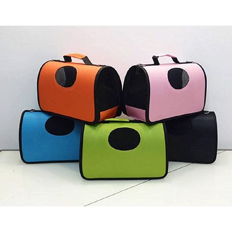 Trade Shop - Borsa Zaino Portatile Pieghevole Viaggio Per Animali Cani Gatti A Tracolla Tg.m - (1/5)