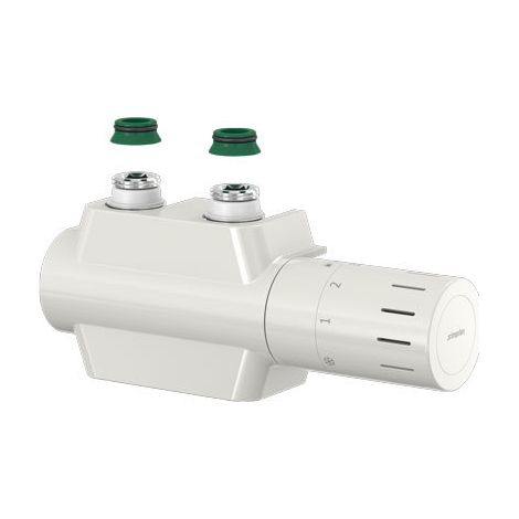 Ventilblock VARIODESIGN weiß mit Th.-Kopf TC-D1 und Blende, weiß (1/3)