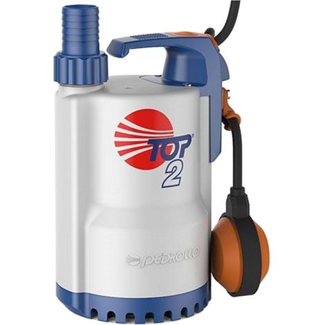 Pedrollo TOP1 Bomba de elevación 0,33Hp Automática con flotador para aguas claras sótanos garajes riego jardín estanques MONOFÁSICA (1/2)