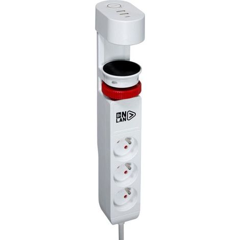 Regleta de oficina Onlan Smart Socket Blanca