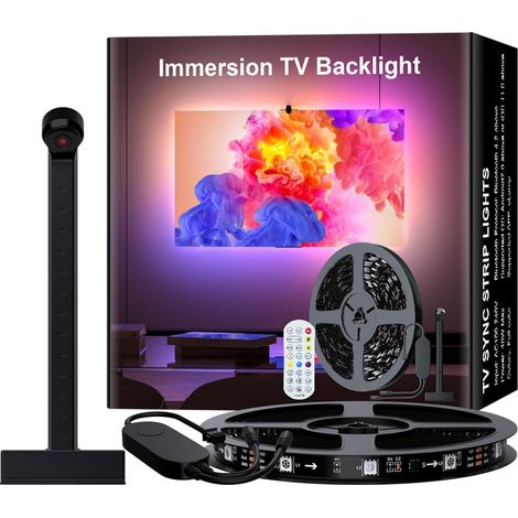 Haiaveng 5M LED Rétroéclairage, Rétroéclairage TV Dispositif de sélection de couleur pour TV 70-85" et PC [Classe énergétique B] (1/5)