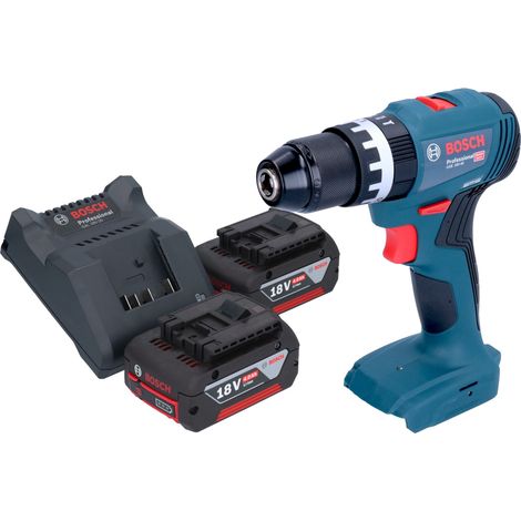 Bosch GSB 18V-45 Professional Akku Schlagbohrschrauber 18 V 45 Nm Brushless + 2x Akku 4,0 Ah + Ladegerät