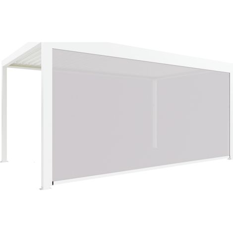 Store Façade Zippé 5m Blanc Pour Pergola Bioclimatique S et SV ORIAL Made in France (1/5)