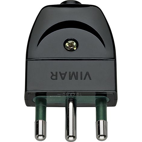VIMAR - 00202 Spina 2P+T 16A S17 assiale nero