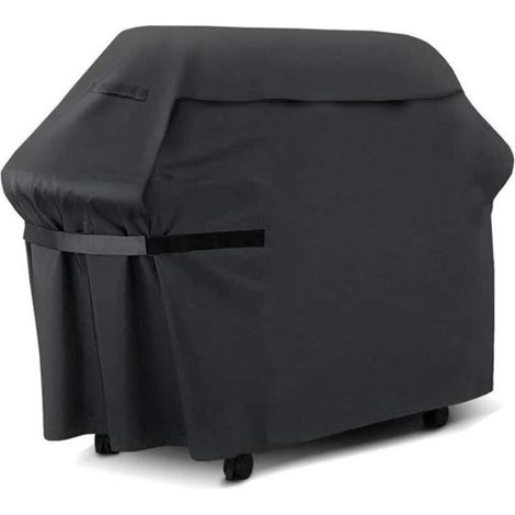 Waterproof Black BBQ Cover for Outdoor Grills - Black [E7764]