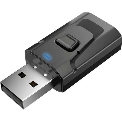 Récepteur Bluetooth 5.0 USB 4 en 1, qualité sonore claire, branchez et jouez, transmission stable, adaptateur audio. (1/4)