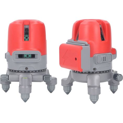 Niveau laser 12 lignes automatique, projection précise et lumineuse, fixation murale, alimentation universelle 110-240V, livré avec batterie adaptée et télécommande intégrée. (1/5)