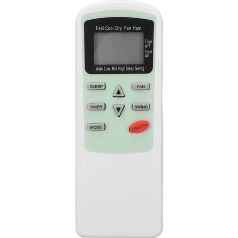 Télécommande universelle pour climatiseur compatible avec le climatiseur TCL ROYAL KTTCL001 9000 BTU (1/5)