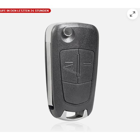 1 clé vierge HU100, 433 MHz, transpondeur PCF7941, pour Opel Corsa D et Meriva B (1/5)