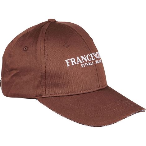 Marrone - Cappellino stile basball Franceschini regolabile