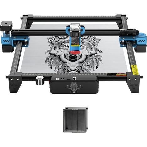 Machine de gravure laser, puissance de 40W, compatible avec le logiciel Lightburn, Paquet 1-a, 80W TTS-10 PRO, Prise EU (1/2)