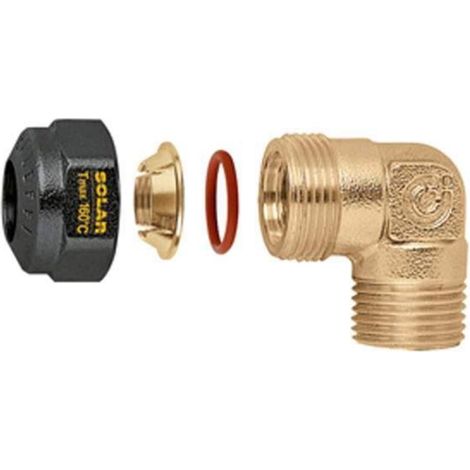 Coude mâle avec joint O-ring 2547  3/4' M - Ø22