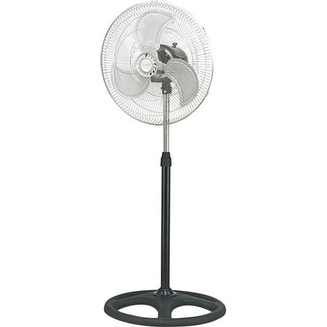 Ventilateur métal 3-en-1 (bureau, mur et sol) 45cm 70W