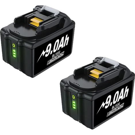 Batterie Rechargeable, 18V, Capacité 9000mAh, 9AH-2PCS (1/2)