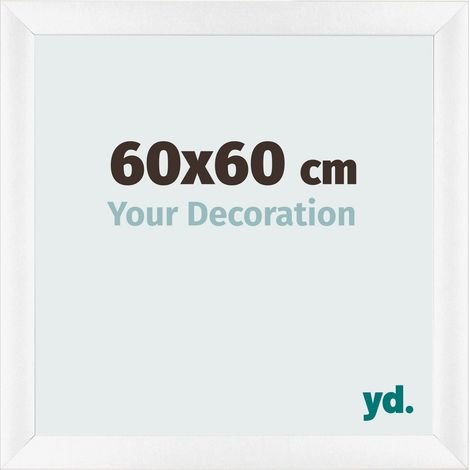 yd. - Cadre photo 60x60 - Blanc Mat - MDF - Pisa (1/5)