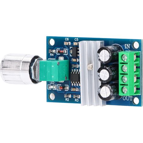 Konvolut von 2 PWM-Motordrehzahlreglern, DC 6V-28V 3A, Schaltmodul (1/5)