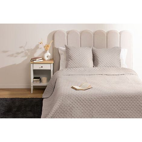 Dessus de lit 260 x 240 cm + 2 Taies 60 x 60 cm "Kalia" Atmosphera