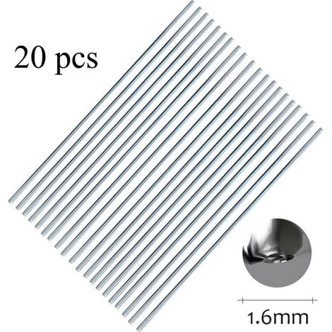20pcs Tige de soudure en aluminium facile basse temprature de 16 mm (1/5)