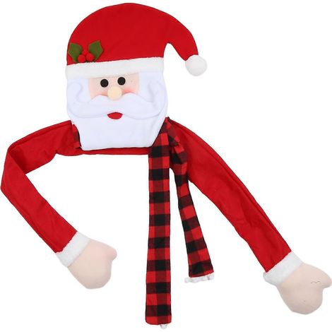 Décorations de Noël Père Noël Étoile pour le sommet du sapin, ornement festif pour la maison et le bureau (1/4)