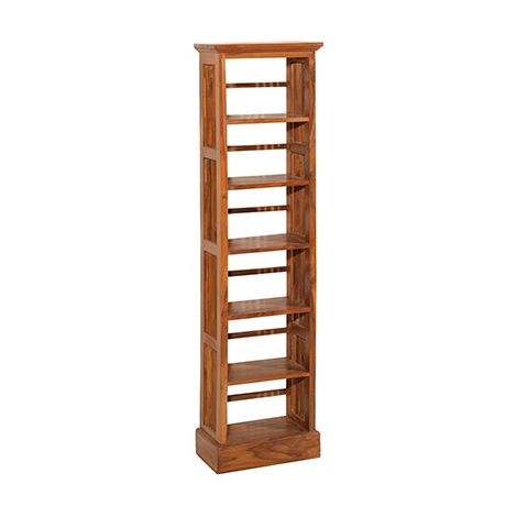 API - Étagère bibliothèque marron 45 cm bois teck (1/5)