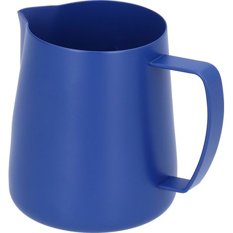 Pichet à café en acier inoxydable avec mousseur à lait et bec verseur anti-goutte pour la cuisine (400 ml) (1/5)