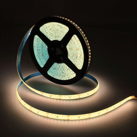 Jandei - Tira led 24V 3000K 180 leds/m 12W/m IP65. Corte 33 mm. PCB 8mm 5 metros